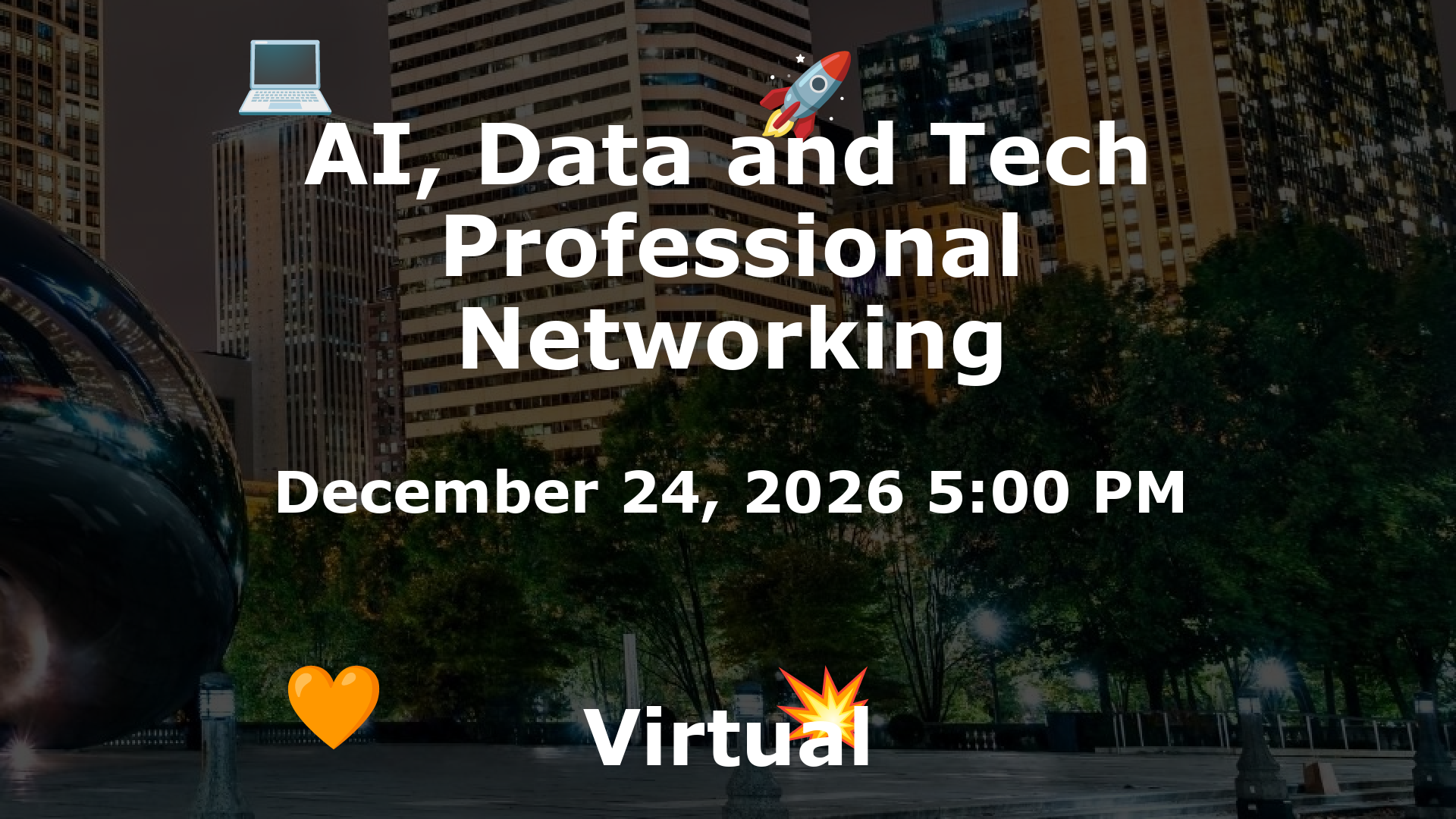 AI, Data and Tech Professional Networking event image